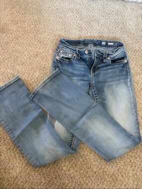 Miss Me Medium Wash Bootcut Jeans with Fading